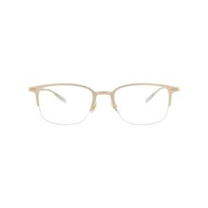 Montblanc Square-Frame Alluminium Optical Frames Gold Mens